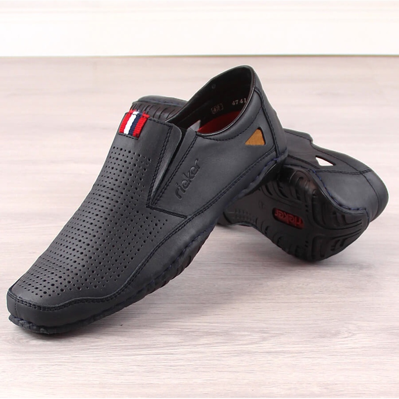 Rieker 06367 Sapatos azuis da marinha azul marinho 2