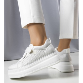 PA1 Tênis plataforma prata Armina 1