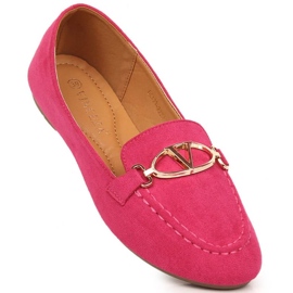 Sapatos Vinceza mocassins de camurça W 2227 JAN185C rosa 1