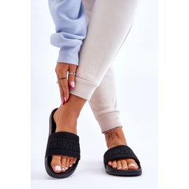 Chinelos femininos da moda Big Star LL274A158 preto 2