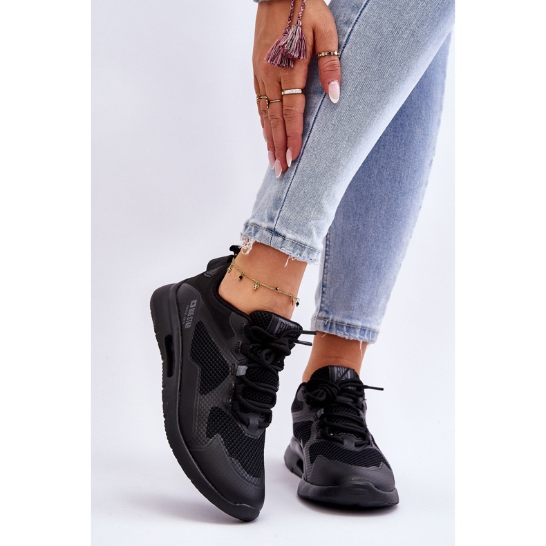 Tênis esportivo feminino Big Star LL274372 preto 1