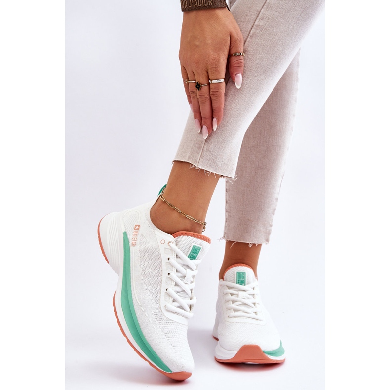 Tênis esportivo leve sistema de espuma viscoelástica Big Star LL274328 branco 2