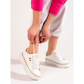 W. Potocki Sapatos esportivos brancos na plataforma Potocki 1