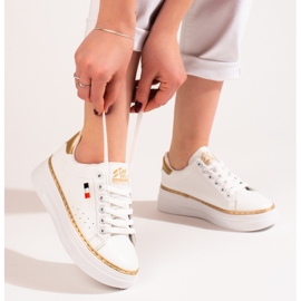 W. Potocki Sapatos esportivos brancos na plataforma Potocki 2