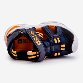 Sandália Infantil Leve Big Star LL374212 Azul Marinho 2