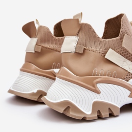 PS1 Tênis feminino sem cadarço bege escuro Keaton 1