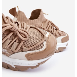 PS1 Tênis feminino sem cadarço bege escuro Keaton 2