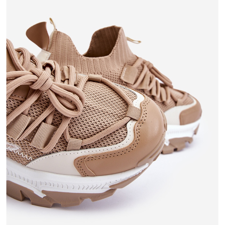 PS1 Tênis feminino sem cadarço bege escuro Keaton 2