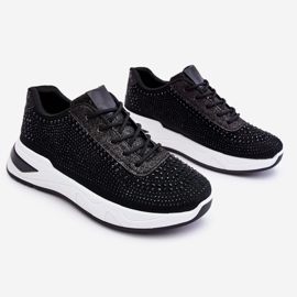 Tênis Feminino Com Zircões Preto Raiden 1