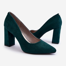 Sapatos de salto de camurça Sergio Leone PB216 Verde 1