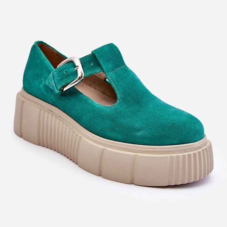 Lemar Brogues de camurça da moda em uma enorme plataforma verde Colson 1 Lemar Brogues de camurça da moda em uma enorme plataforma verde Colson 1