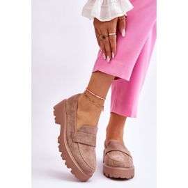 Vinceza Mocassins Clássicos de Camurça Mocassins Bege Corrin 1