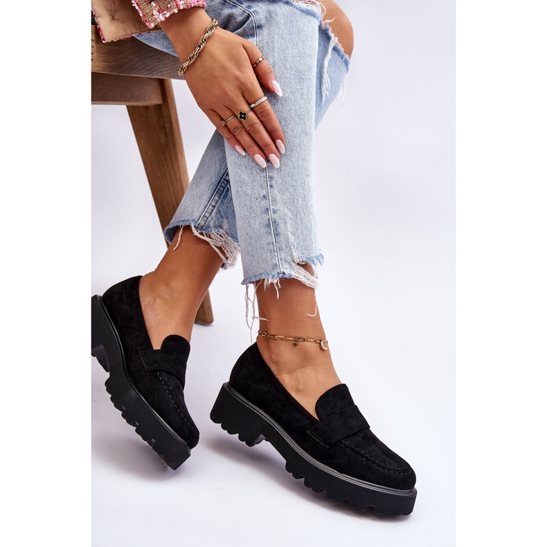 Vinceza Mocassim Clássico de Camurça Preto Corrin 2