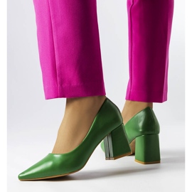 BM Sapatilha de salto alto verde Fanchon 1 BM Sapatilha de salto alto verde Fanchon 1