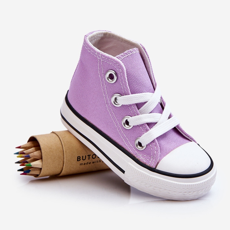 Tênis alto infantil Violet Filemon roxo 1