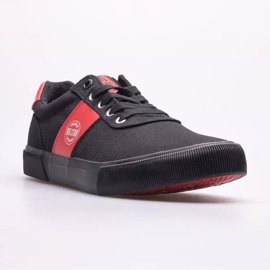 Tênis masculino Big Star JJ174255 preto vermelho 1