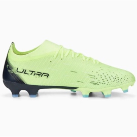 Chuteira Puma Ultra Match FG/MG M 106900 01 água-marinha verde 1
