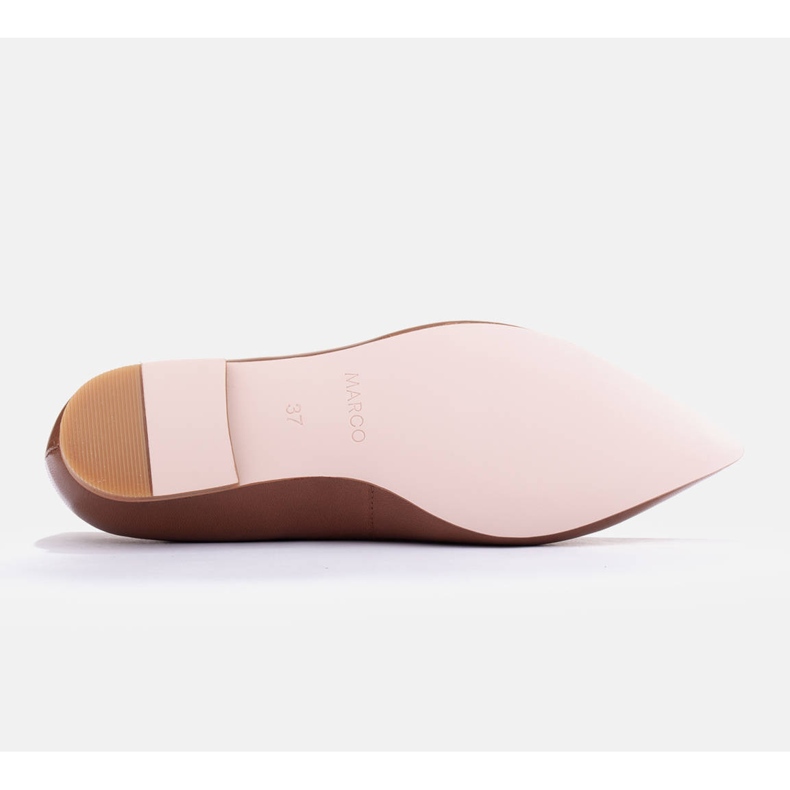 Marco Shoes bailarinas sutis marrom 1