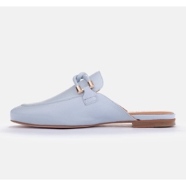 Marco Shoes chinelos com decoração azul 2