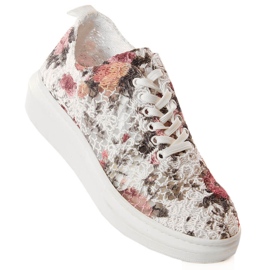 Sapatos de renda de mulher com flores multicoloridas Artiker 52C2480 multicolorido 1 Sapatos de renda de mulher com flores multicoloridas Artiker 52C2480 multicolorido 1