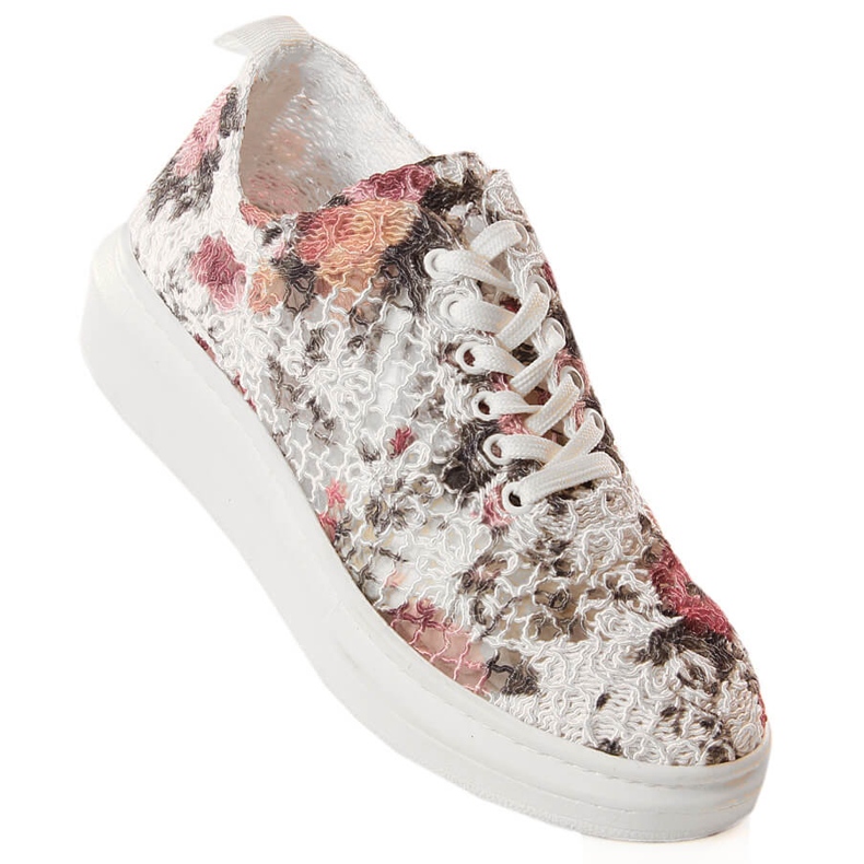 Sapatos de renda de mulher com flores multicoloridas Artiker 52C2480 multicolorido 1 Sapatos de renda de mulher com flores multicoloridas Artiker 52C2480 multicolorido 1