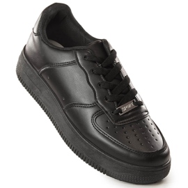 Sapatos esportivos femininos pretos Potocki 16002 1