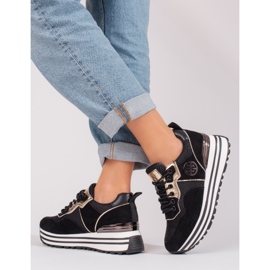 W. Potocki Ténis de atacadores de mulher Potocki preto 2