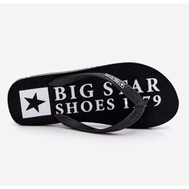 Chinelos masculinos leves Big Star LL174444 preto 1