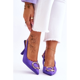 FS1 Alfinetes da moda com decoração e zircônias cúbicas roxas Alexia roxo 1