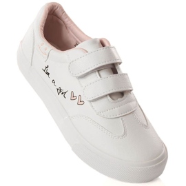 Sapatos esportivos com velcro Potocki Jr. WOL143 branco 1 Sapatos esportivos com velcro Potocki Jr. WOL143 branco 1