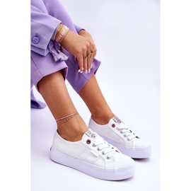 Cross Jeans Tênis feminino plataforma jeans cross LL2R4040 branco 1