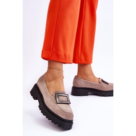 FILIPCZYK Mocassins de camurça bege confortáveis ​​Agathe 2