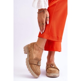 FILIPCZYK Mocassins elegantes de camurça bege escuro Laverne 1