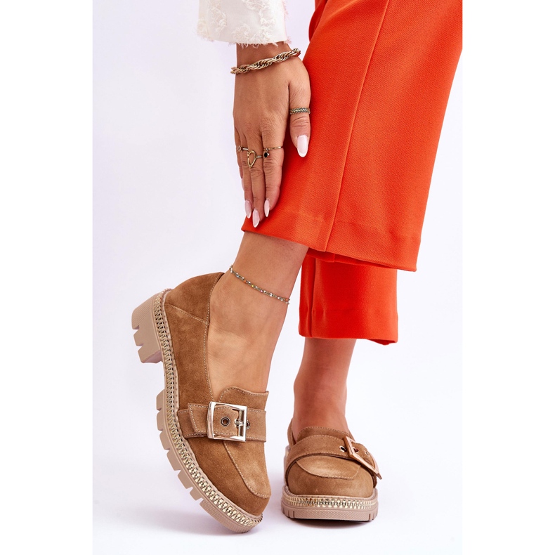 FILIPCZYK Mocassins de camurça bege escuro da moda Eloisa 1 FILIPCZYK Mocassins de camurça bege escuro da moda Eloisa 1