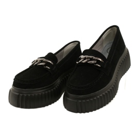 Mocassins de camurça Filippo DP4450 BK preto 3