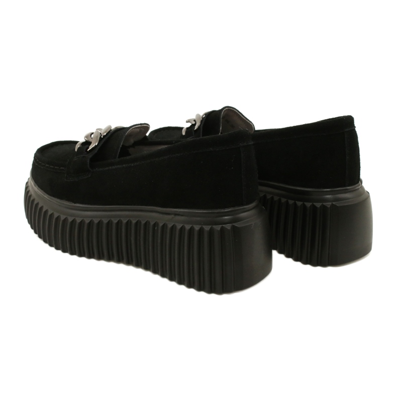 Mocassins de camurça Filippo DP4450 BK preto 4