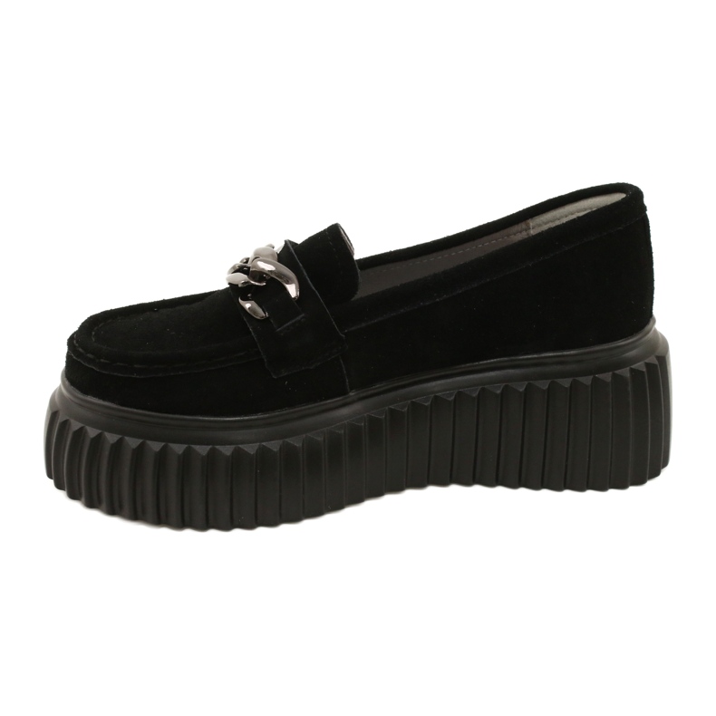 Mocassins de camurça Filippo DP4450 BK preto 2