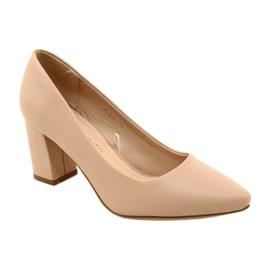 Sergio Leone Bombas de salto alto PB414 pó rosa 1