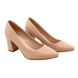 Sergio Leone Bombas de salto alto PB414 pó rosa 5