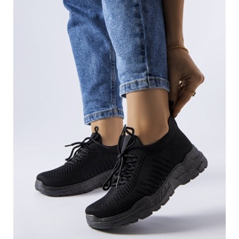 Belluci Tênis preto com cabedal flexível Gois 1