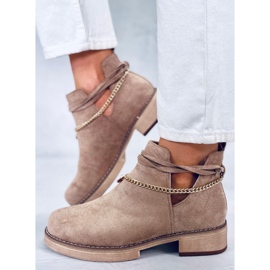 BM Botas com recortes de primavera Sienna Khaki bege 2