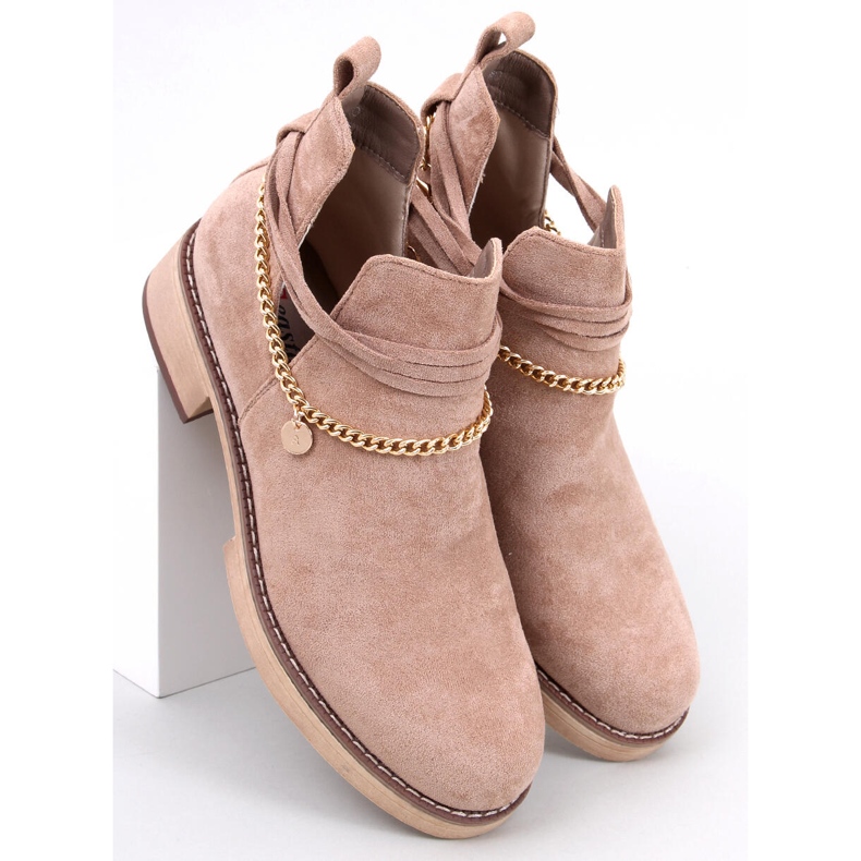 BM Botas com recortes de primavera Sienna Khaki bege 1 BM Botas com recortes de primavera Sienna Khaki bege 1