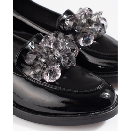 W. Potocki Sapatos de mulher lacados com decoração Potocki preto 1