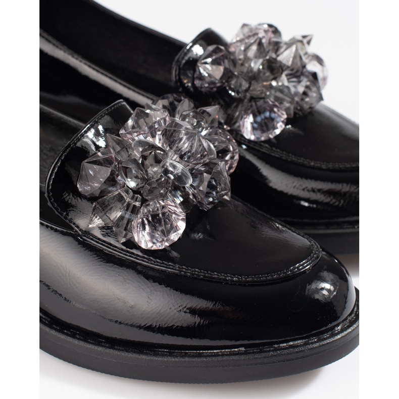 W. Potocki Sapatos de mulher lacados com decoração Potocki preto 1