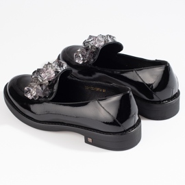 W. Potocki Sapatos de mulher lacados com decoração Potocki preto 6