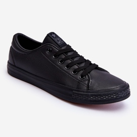 Tênis masculino clássico com cadarço preto Hank 1
