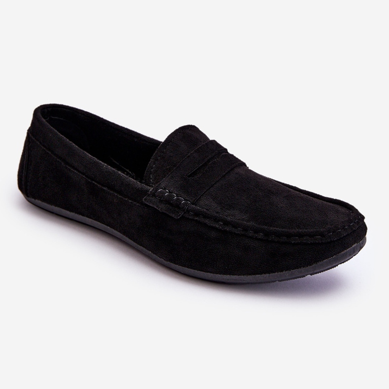 Mocassins masculinos de camurça preto Mack 1