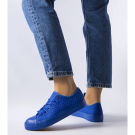 Tênis azul em tecido Thibodeau 1
