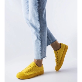 Tênis amarelo em tecido Thibodeau 1