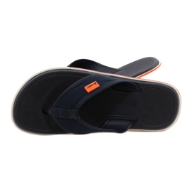 Chinelos de gel masculino Rider 11772 AG379 Azul preto 5